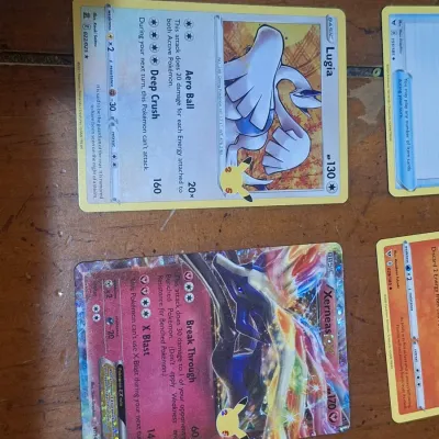 Pokémon Trading Card Lot – Ho-Oh, Lugia, Lucario, Professor’s Research Holo & Assorted Cards