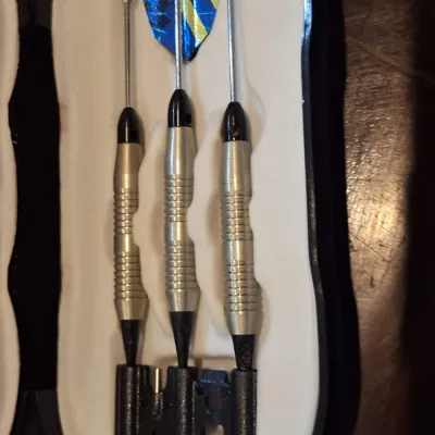 Halex Steel Tip Dart Set with 3 Darts Extra Shafts Tips Flights & Storage Case