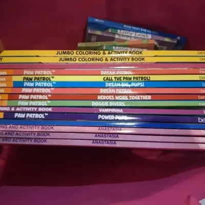 New Bendon Kids Coloring & Activity Book Lot – Paw Patrol, Hello Kitty, Vampirina, Disney, Little Chick & More