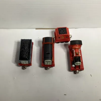 Thomas & Friends Take-n-Play Die-Cast Train Lot – James, Norman, Troublesome Truck & James’s Tender