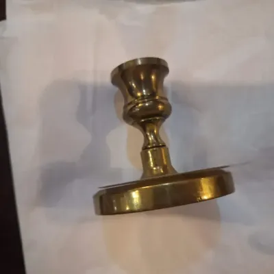 Brass candlestick.