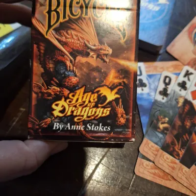 Bicycle Age of Dragons by Anne Stokes Fantasy Dragon Playing Cards Deck