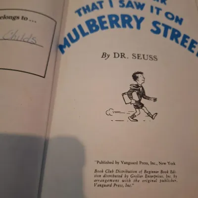 Dr. Seuss Hardcover Children’s Book Lot – Green Eggs and Ham, One Fish Two Fish, Mulberry Street & ABC