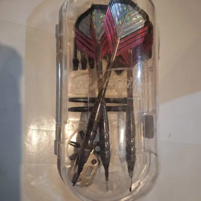 Halex Z Series Brass Coated Soft Tip Dart Set with 3 Darts, Extra Shafts, Flights, Flight Protectors & Spare Tips in Case