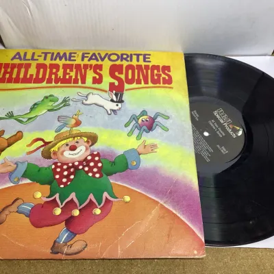 Vintage 1988 RCA All-Time Favorite Children's Songs 2-LP Vinyl Record Set SVL2-0823
