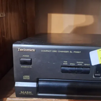 Vintage 1995 Technics SL-PD687 5-Disc Rotary Compact Disc CD Changer Player Made in Japan