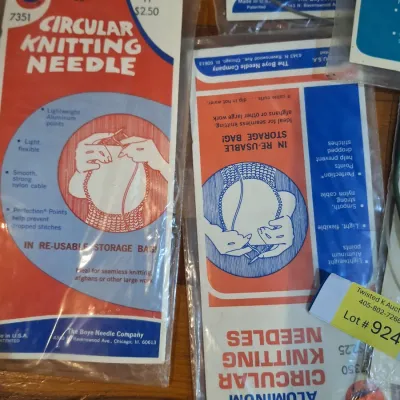 Vintage Boye Circular Knitting Needles Lot – Aluminum Assorted Sizes 29" 32" 36" & Accessories