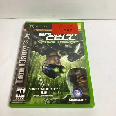 Tom Clancy's Splinter Cell: Chaos Theory Original Xbox – Ubisoft – Complete with Manual