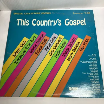 This Country’s Gospel Special Collectors’ Edition 2-Record Vinyl LP Set – Johnny Cash, Loretta Lynn, Glen Campbell, Patsy Cline & More