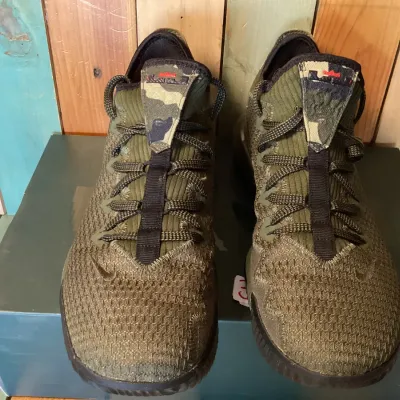 Nike LeBron XVI Low 'Cargo Khaki' Basketball Shoes - Men's Size 11