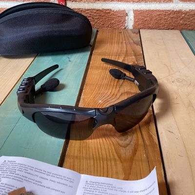 Pair of Bluetooth Wireless Smart Sunglasses with Cases