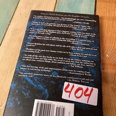 Patrick Rothfuss Signed Book - The Slow Regard of Silent Things