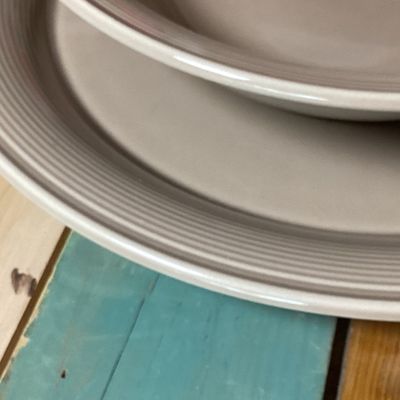 Nancy Calhoun "Light Brown" Plate and Bowl Set