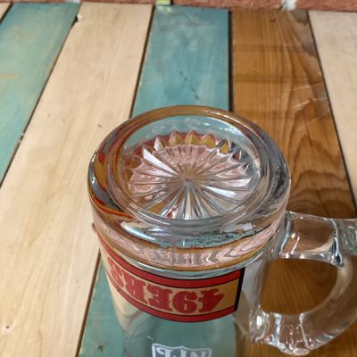 Vintage San Francisco 49ers NFL Glass Beer Mug
