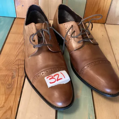 Stacy Adams Men's Leather Cap Toe Oxford Dress Shoes Size 11 M