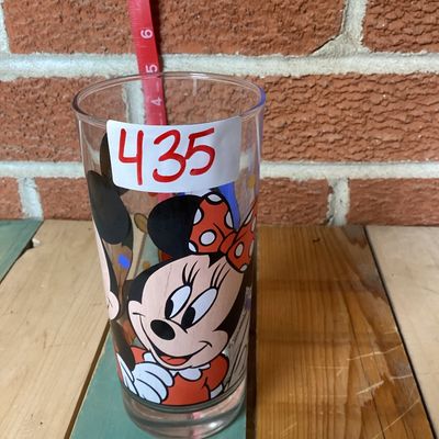 Vintage Walt Disney Company Mickey, Minnie & Donald Duck Glass