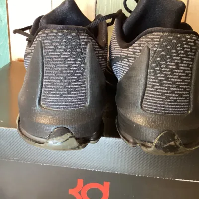 Nike KD 8 Basketball Shoes - Black/Dark Grey (Size 11.5)