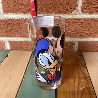 Vintage Walt Disney Company Mickey, Minnie & Donald Duck Glass