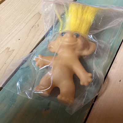 Vintage Troll Doll with Yellow Hair