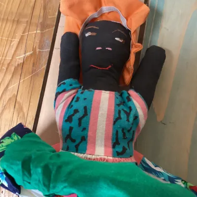 Vintage Handmade Topsy-Turvy Flip Doll