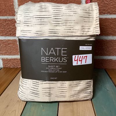 Nate Berkus California King 100% Cotton Sheet Set