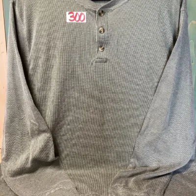 Junction West Men’s Long Sleeve Thermal Waffle Knit 3-Button Henley Shirt Made in USA