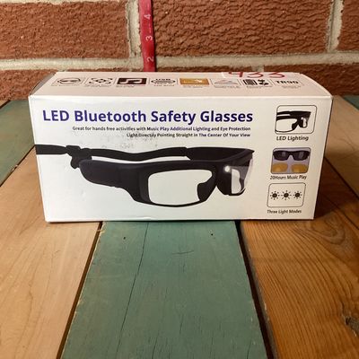 LED Bluetooth Safety Glasses with Interchangeable Lenses
