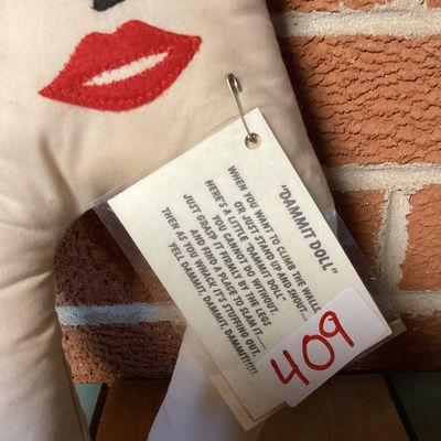 Vintage "Dammit Doll" Novelty Stress Relief Plush Toy