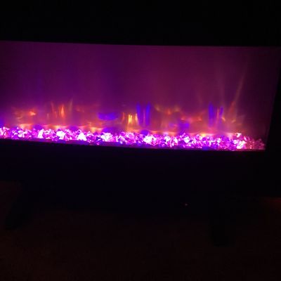 Febo Flame 36" Curved Glass Electric Fireplace
