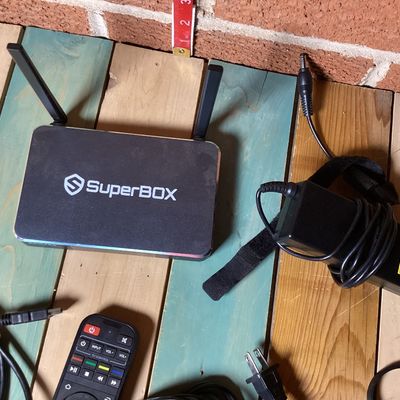 SuperBOX S6 Ultra Media Streaming Box with Remote and Cables