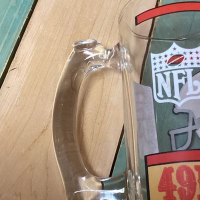 Vintage San Francisco 49ers NFL Glass Beer Mug