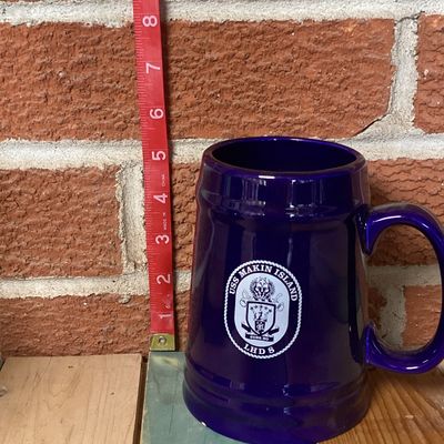 USS Makin Island LHD 8 Ceramic Beer Steins - Set of 4