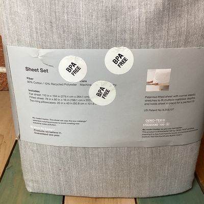 Made By Design King Sheet Set & Better Homes & Gardens Pillowcase Set