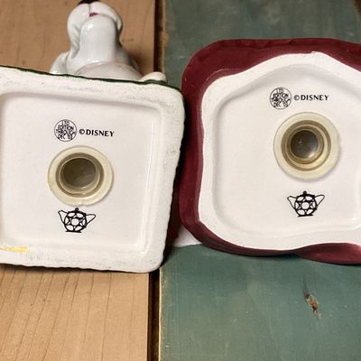 Disney Lady and the Tramp Ceramic Salt and Pepper Shakers Set