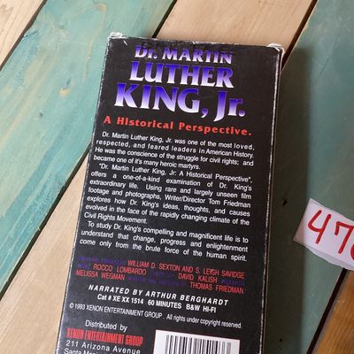 Dr. Martin Luther King, Jr. A Historical Perspective VHS Tape