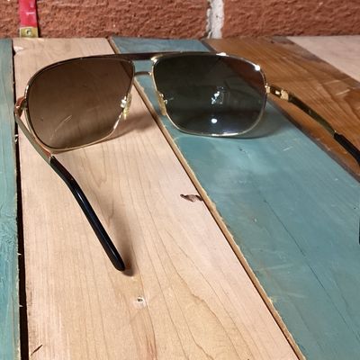 VonZipper Skitch Gold-Tone Aviator Sunglasses with Case