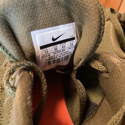 Nike Training Shoes Olive Green Men's Size 11