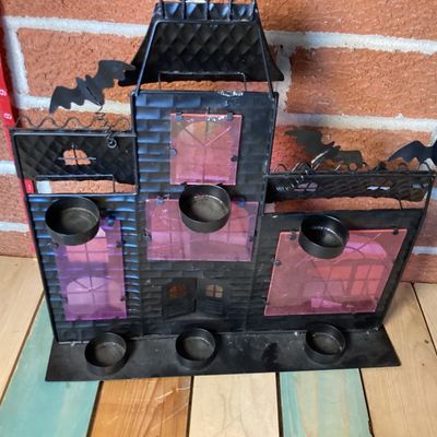 Yankee Candle Co. Metal Haunted House Tea Light Holder