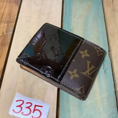 Custom Louis Vuitton Monogram & Vernis Leather Bi-Fold Wallet