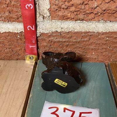 Miniature Carved Resin Elephant Figurine