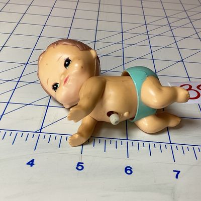 Vintage 1977 Tomy Wind-Up Crawling Baby Toy