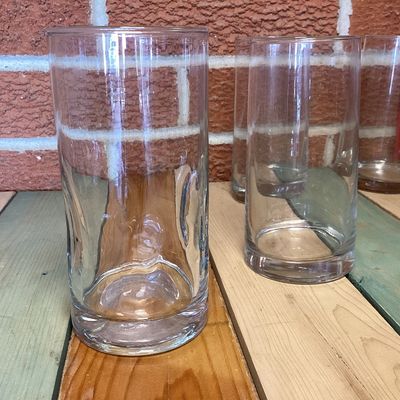 Vintage Clear Glass Tumblers - Set of 8