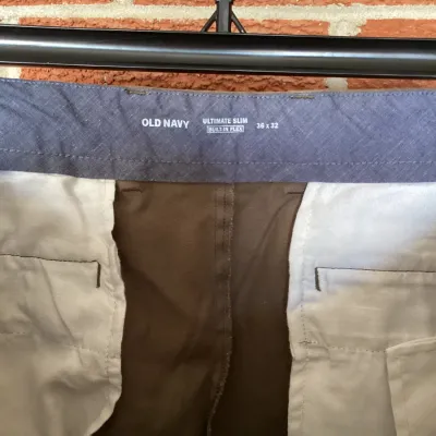Adidas Athletic Pants & Old Navy Ultimate Slim Chinos - Size L & 36x32