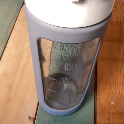 Ello 20 oz Glass Water Bottle with Silicone Sleeve