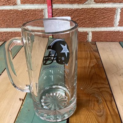 Dallas Cowboys Glass Beer Mug