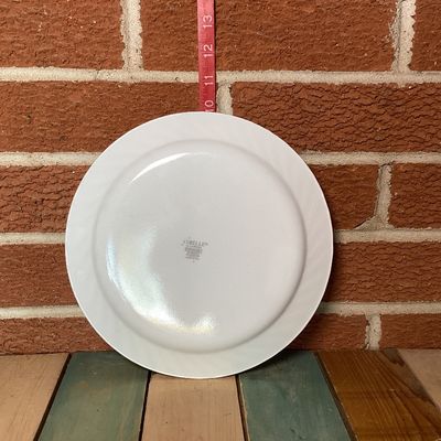 Vintage Corelle by Corning White Swirl Dinner Plate