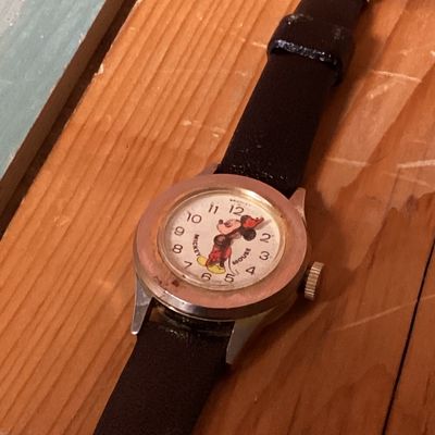 Vintage Bradley Mickey Mouse Swiss Mechanical Watch