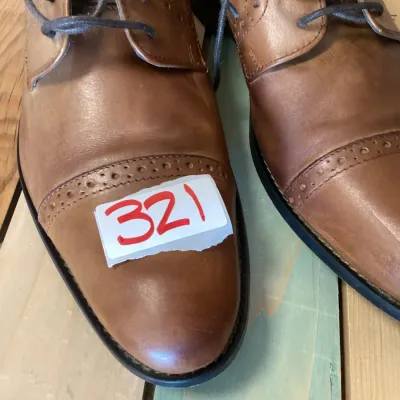 Stacy Adams Men's Leather Cap Toe Oxford Dress Shoes Size 11 M