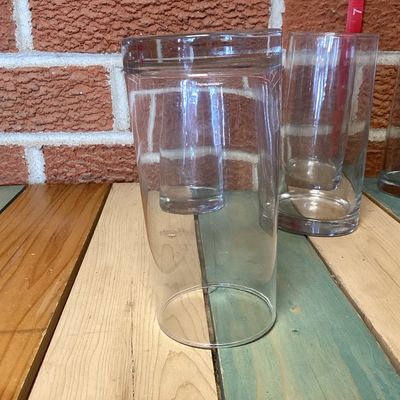 Vintage Clear Glass Tumblers - Set of 8