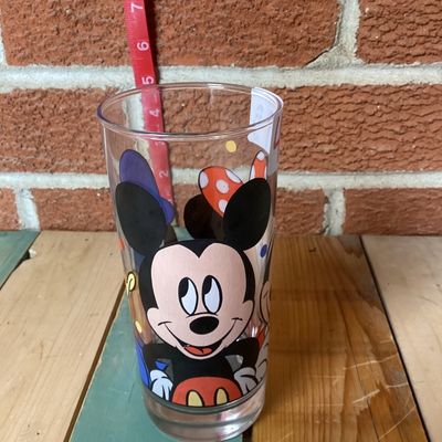 Vintage Walt Disney Company Mickey, Minnie & Donald Duck Glass